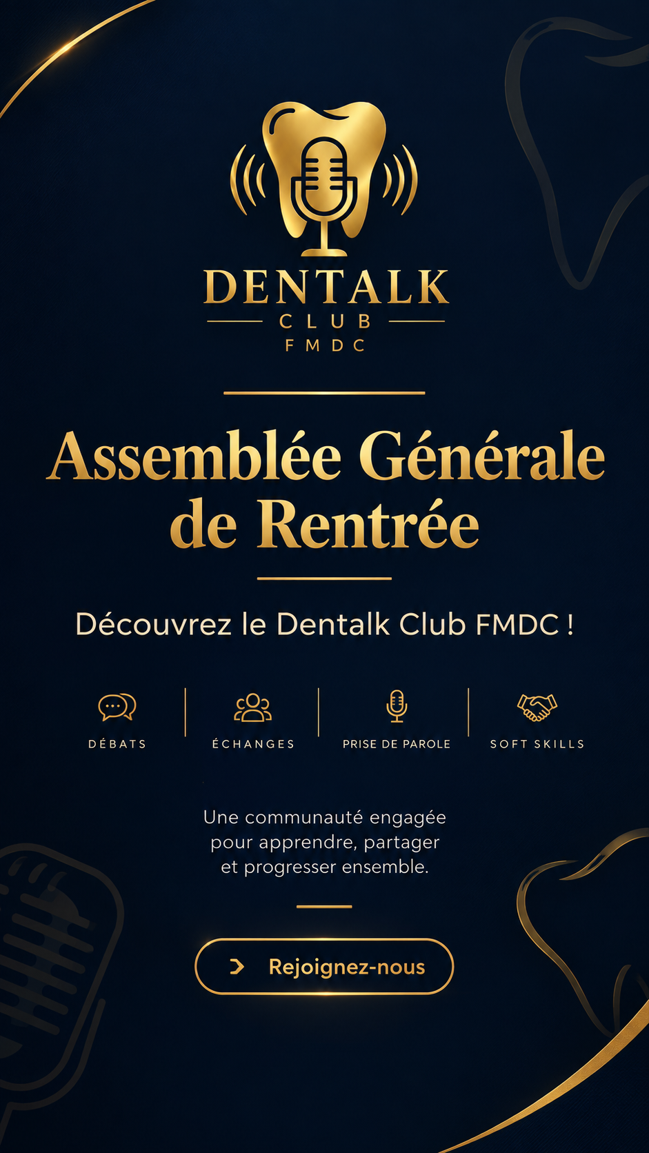 Affiche — Grande Assemblée Générale : La Rencontre de Tous les Membres !
